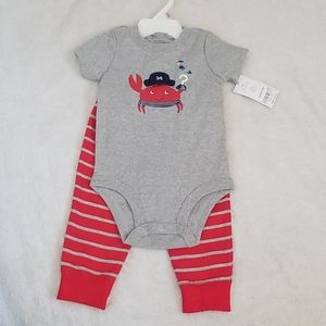 Carters 9 months New onsie and pants set